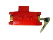 Instalação de cadeado de porta de aço e Travas laterais